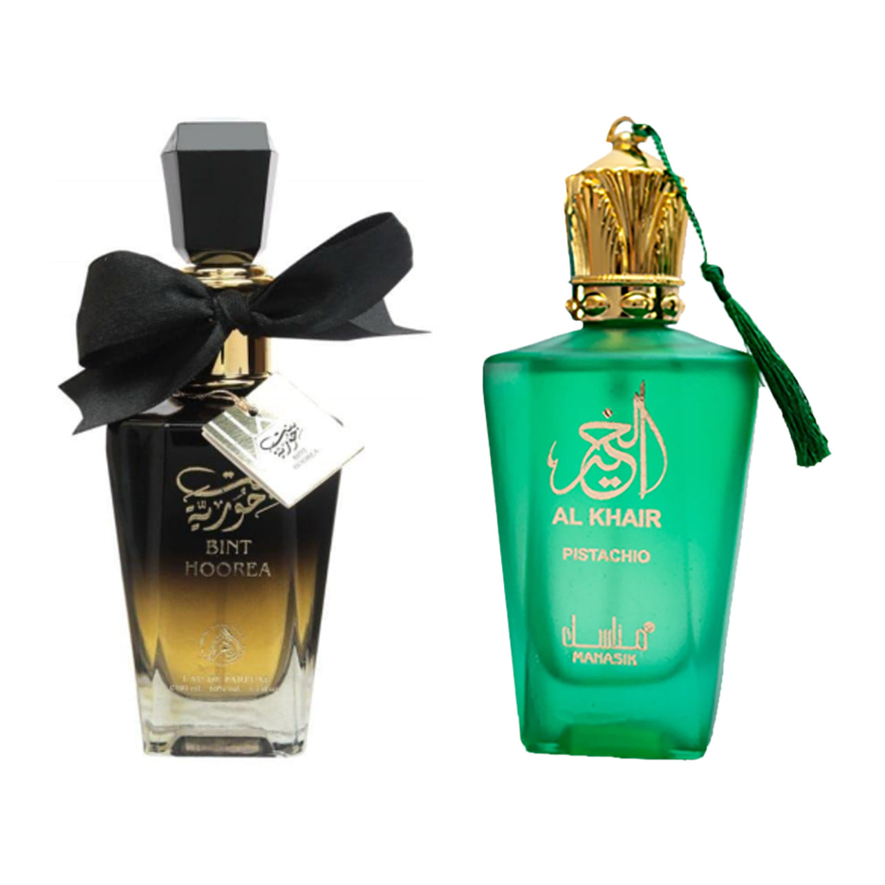 Set 2 Parfumuri Arabesti de Dama 100ml - Al Khair Pistachio + Bint Hoorea